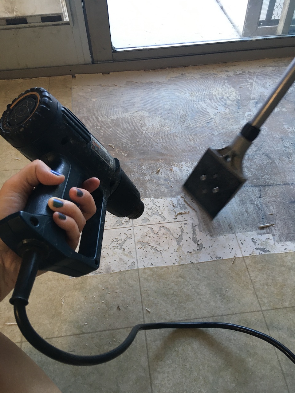 DIY Kitchen Remodel: Removing Vinyl Sheet Flooring - The Road ...